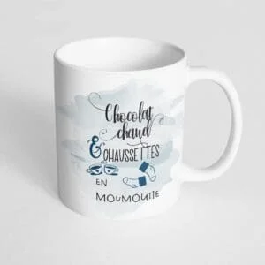 Mug Chocolat chaud et films de Noël 4 Mug chocolat chaud et chaussettes en moumoutte