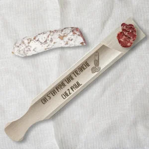 Body pour bébé personnalisé 5 Planche à découper pour le saucisson personnalisée