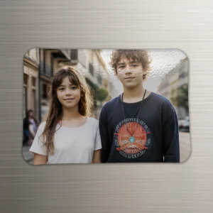Cadenas personnalisé en forme de cœur 7 Magnet personnalisé avec une photo