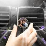 Cadeaux personnalisĂ©s 2025 đ âą Creatoo 2 Diffuseur de parfum voiture personnalisĂ© accrochĂ© Ă une grille d'aĂ©ration