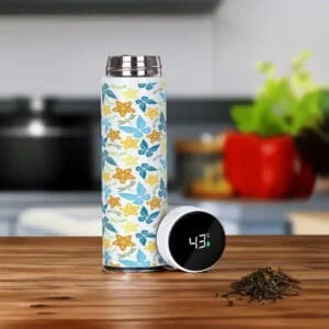 Infuseur personnalisé avec thermomètre intégré dans le bouchon