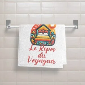 Serviette de toilette personnalisée pour une chambre d'hôte