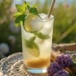Cadeaux parfumés personnalisés : Des senteurs inoubliables 8 Une verre de mojito avec des feuilles de menthe et des rondelles de citron vert