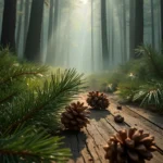 Cadeaux parfumés personnalisés : Des senteurs inoubliables 2 Pommes de pin et branches dans une pinède